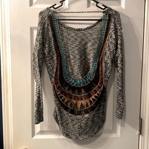 NWOT! Beautiful Detail Vintage Havana sweater/top